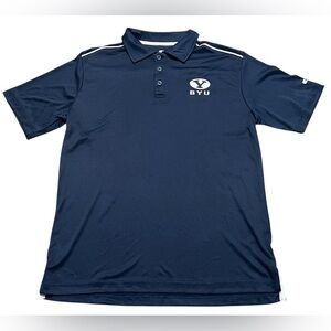 Colosseum BYU men's Polo Shirt Brigham Young University navy size small‎